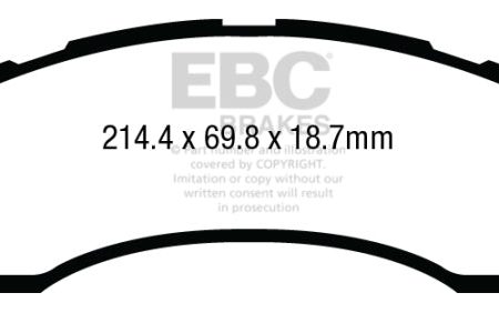 EBC 08-14 Ford Econoline E150 4.6L Extra Duty Front Brake Pads Supply