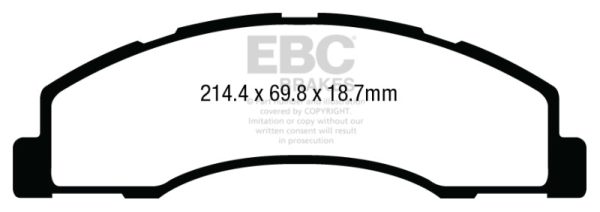 EBC 08-14 Ford Econoline E150 4.6L Extra Duty Front Brake Pads Supply