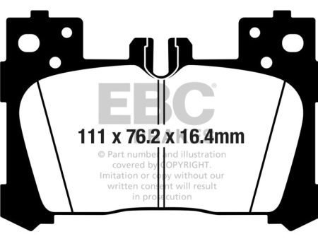 EBC 2018+ Lexus LC500 5.0L Redstuff Rear Brake Pads Fashion