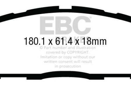 EBC 13-19 Ford Explorer 3.5TT Greenstuff Front Brake Pads For Sale